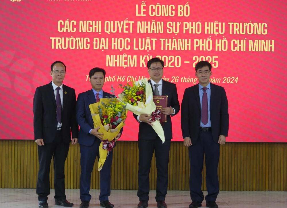 Trường ĐH Luật TP.HCM bổ nhiệm Phó hiệu trưởng