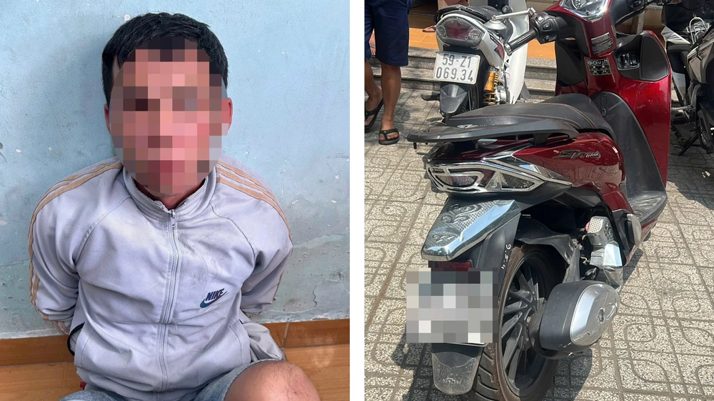 Người dân và hiệp sĩ vây bắt nghi can trộm xe máy ở Bình Dương