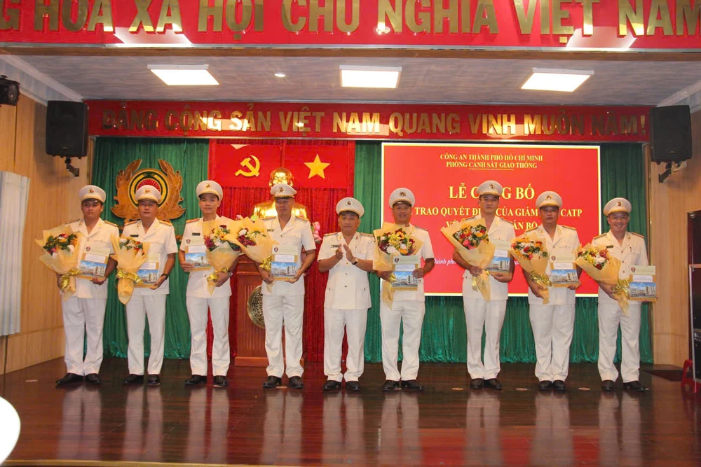 Công bố quyết định nhân sự Phòng CSGT, Công an TP.HCM