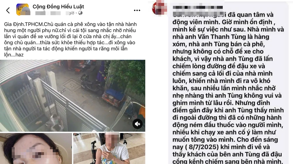 TP.HCM: Xác minh vụ việc chủ quán cà phê bị tố hành hung cô gái ở phường Gia Định