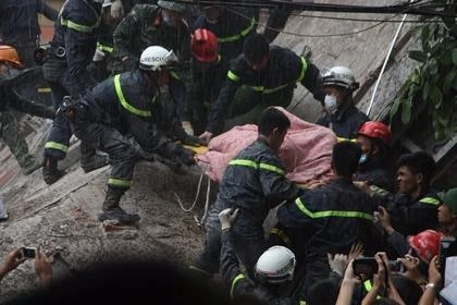 nạn nhân sập nhà hà nội cuối cùng tử vong