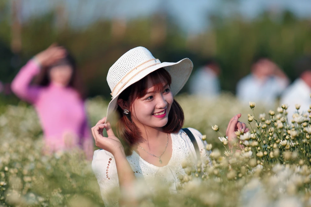 Thiếu nữ Hà thành 'đọ sắc' cùng hoa cúc họa mi ảnh 8