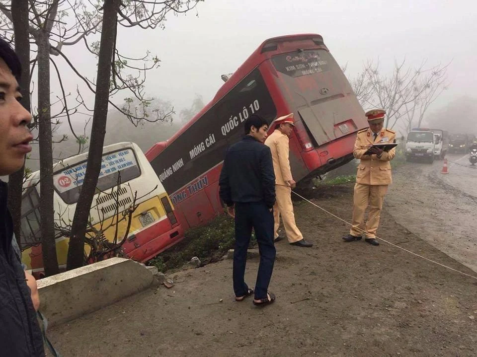 Hiện trường vụ tai nạn.