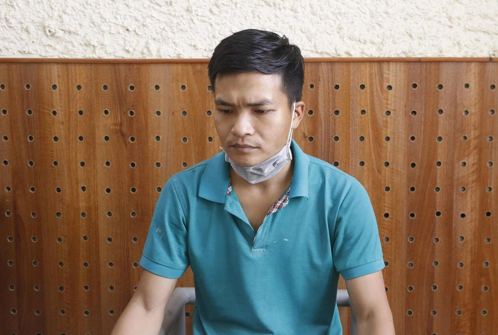 Bị can Nguyễn Trọng Điệp tại cơ quan công an. Ảnh: CACC Bị can Nguyễn Trọng Điệp tại cơ quan công an. Ảnh: CACC