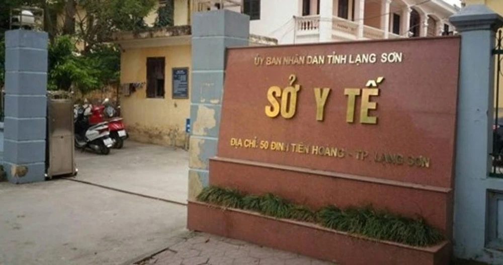 Sở Y tế Lạng Sơn nơi có nhiều cán bộ, đảng viên bị kỷ luật. Ảnh: CTV