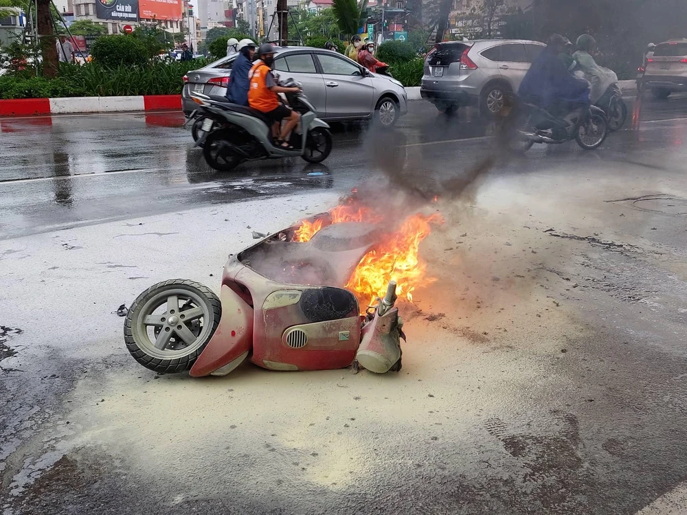 Hiện trường xảy ra vụ việc. Ảnh: CTV