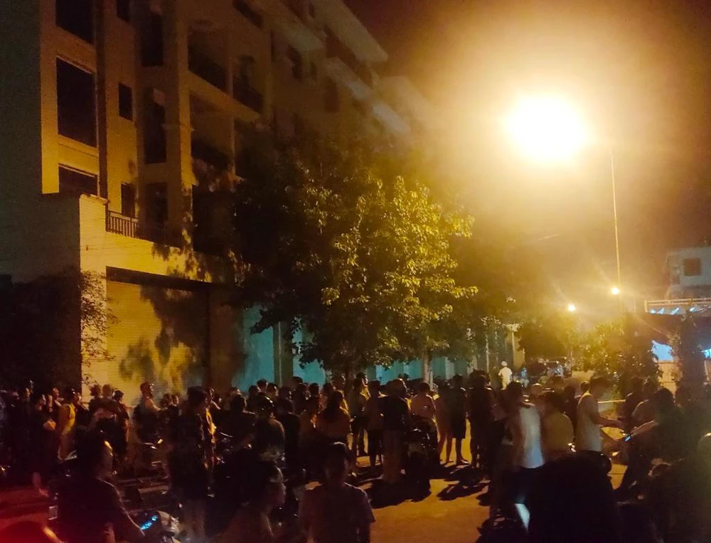 Hiện trường vụ gây án mạng. Ảnh NGUYỄN HIỀN