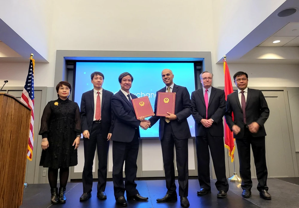 Bộ trưởng Nguyễn Kim Sơn cùng đoàn công tác đã có nhiều hoạt động tại Hoa Kỳ. Ảnh: CTV