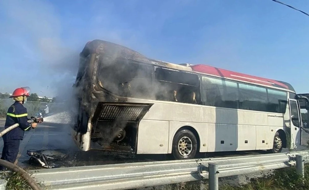 Hiện trường vụ việc. Ảnh Tuyết Mai