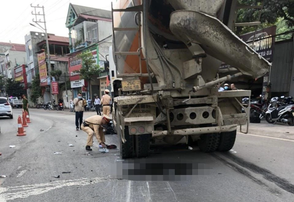 Hiện trường vụ tai nạn. Ảnh: CTV