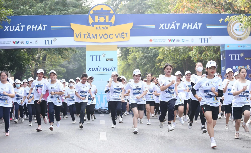 Giải chạy S-Race 2022 thu hút hàng nghìn học sinh, sinh viên tham gia. Ảnh CTV Giải chạy S-Race 2022 thu hút hàng nghìn học sinh, sinh viên tham gia. Ảnh CTV