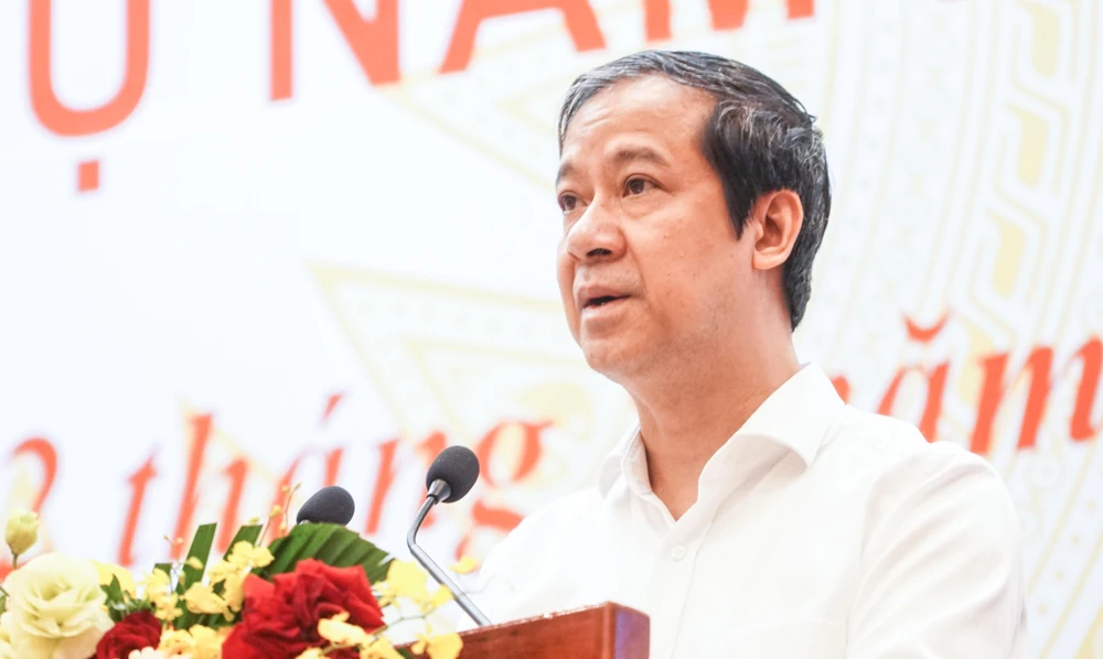 Bộ trưởng Bộ GD&amp;ĐT Nguyễn Kim Sơn. Ảnh PHI HÙNG