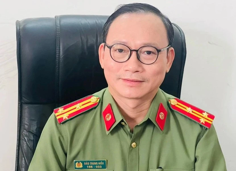 Thượng tá Đào Trung Hiếu, chuyên gia tội phạm học, Bộ Công an. Ảnh NVCC
