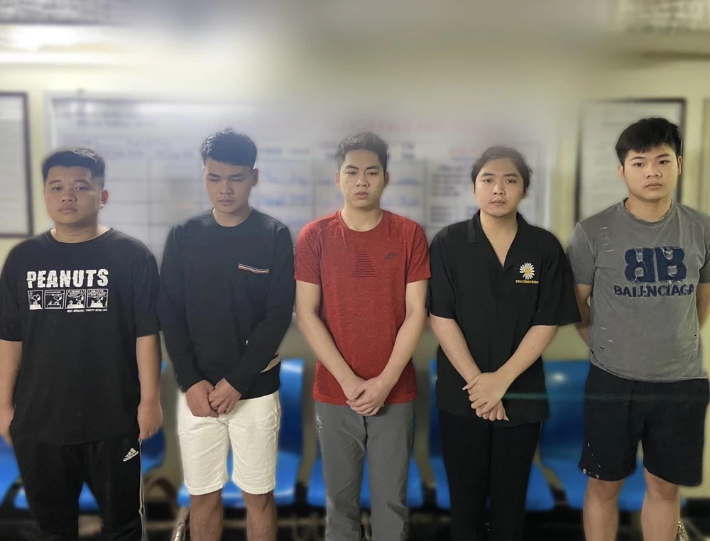 Nhóm người lừa đảo người vay tiền online. Ảnh: CACC