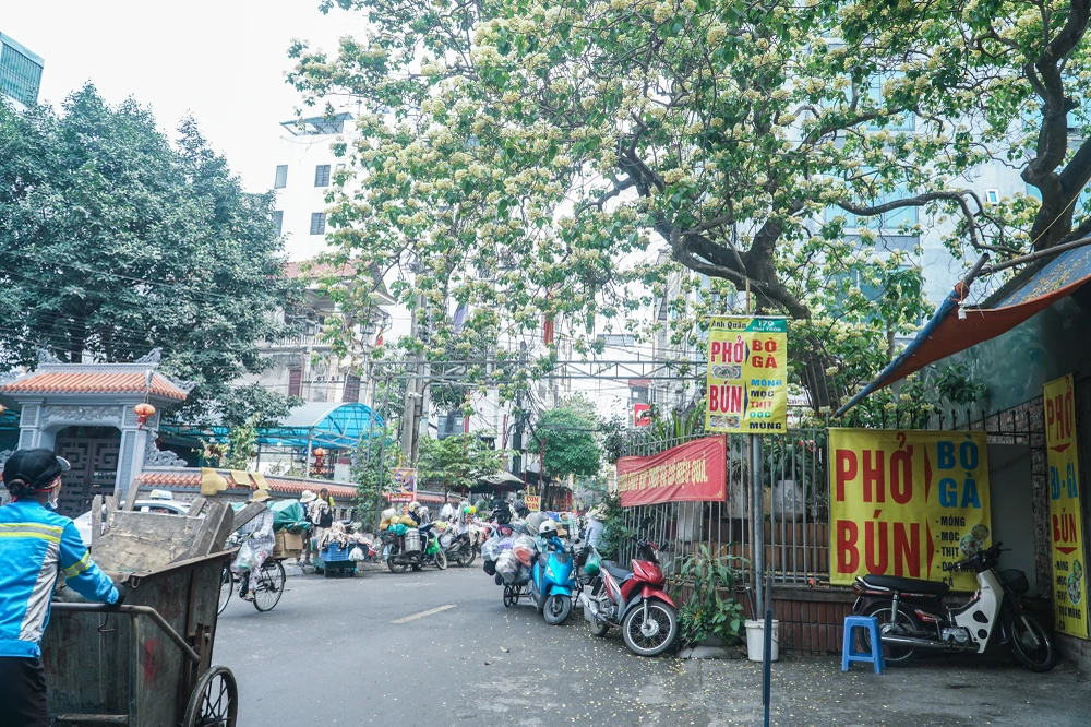 Cũng có người cho rằng, sở dĩ gọi tên là bún vì ngày xưa khi đói kém người dân hay cúng lễ, trong đó có bún rồi mang ra gốc cây này để cho những người ăn mày khắp nơi tới ăn.