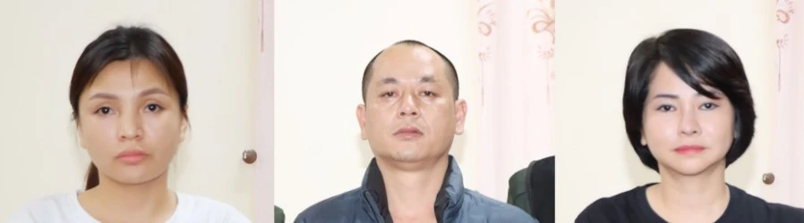 Những người liên quan trong vụ án. Ảnh CA