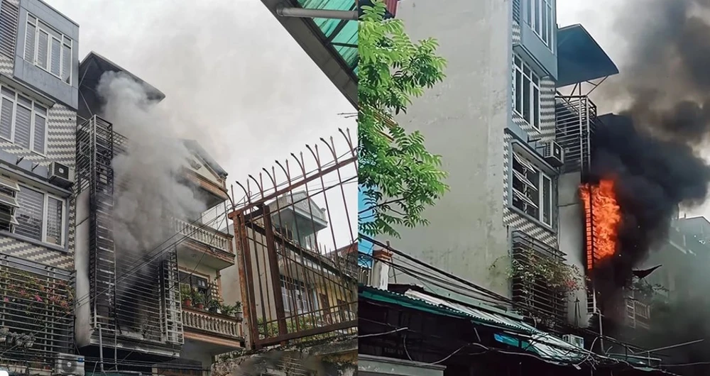 Hiện trường vụ hỏa hoạn. Ảnh: CTV