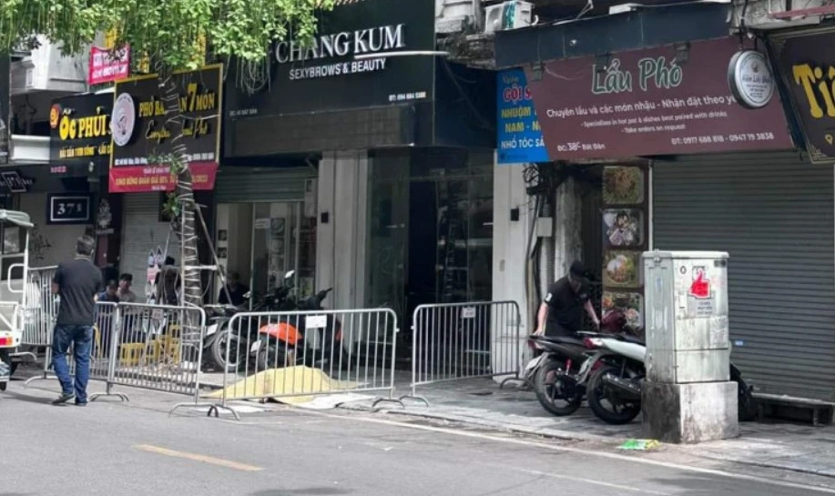 Hiện trường nơi phát hiện thi thể nạn nhân. Ảnh: CTV