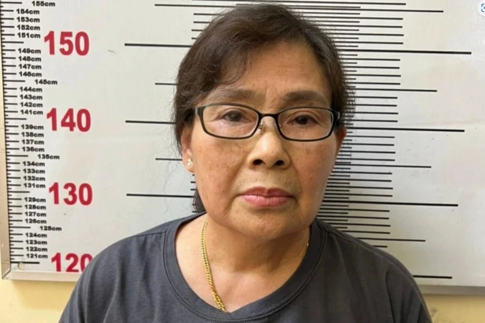 Chân dung ma túy "bà trùm" Vũ Hoàng Oanh. Ảnh: CA