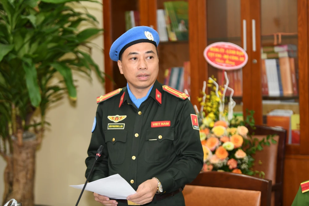 Trung tá Bùi Phương Lân. Ảnh BCA