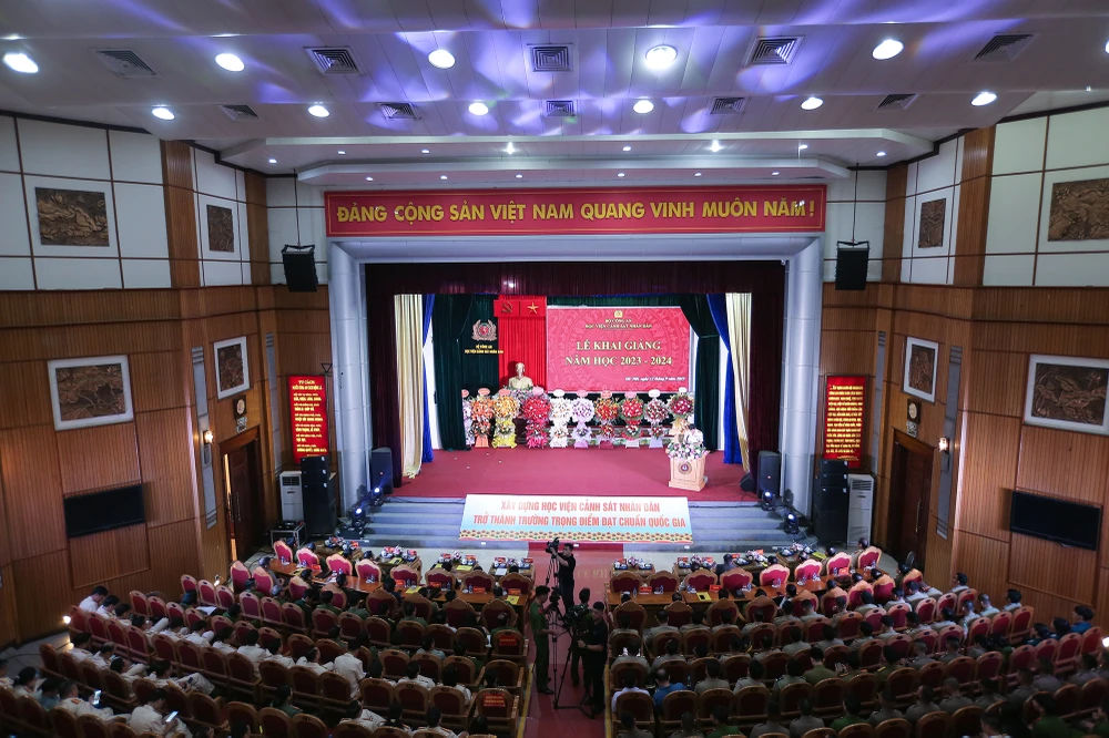 Ngày 12-9, Học viện Cảnh sát Nhân dân (CSND) tổ chức Lễ Khai giảng năm học 2023 - 2024.