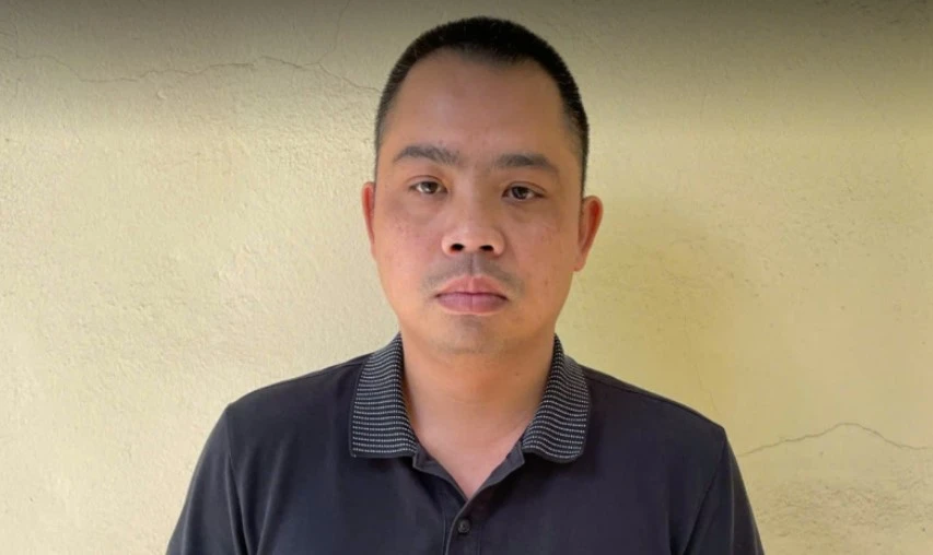 Chân dung tài xế xe khách Đồng Khắc Mạnh Cường. Ảnh CA