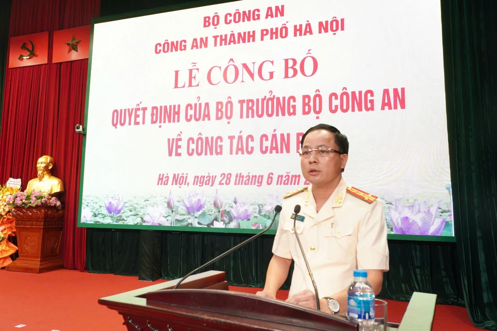 Bộ Công an bổ nhiệm Đại tá Lê Văn Tuân giữ chức Phó Giám đốc Công an Hà Nội