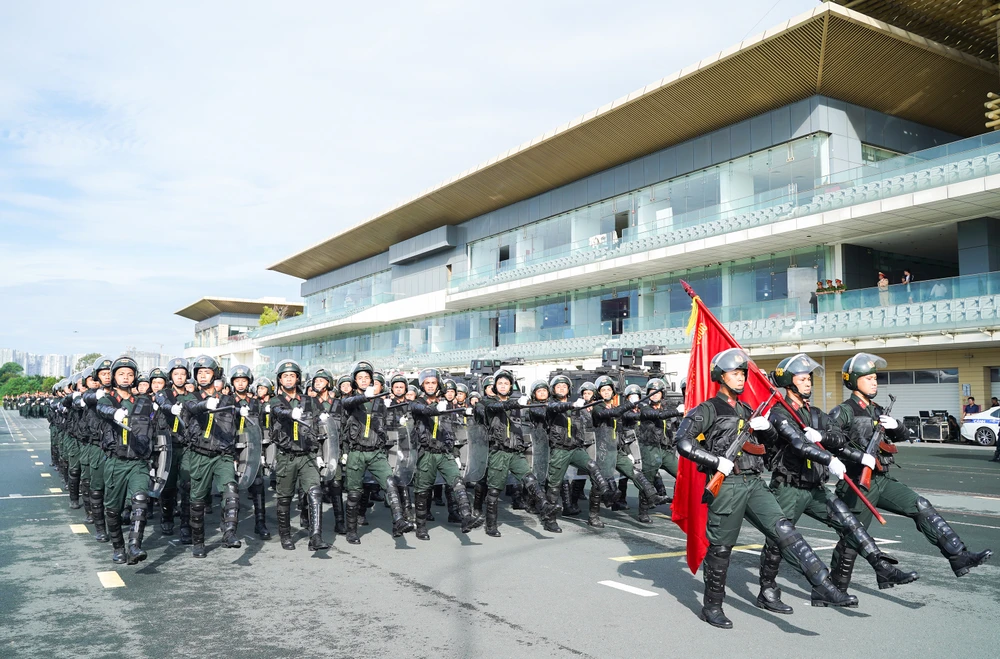 Gần 3.000 cán bộ, chiến sĩ thuộc Công an Hà Nội sẽ tham gia chương trình. Ảnh PHI HÙNG