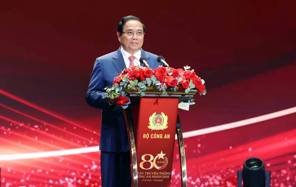 Thủ tướng Phạm Minh Chính phát biểu tại Đại hội Thi đua 'Vì an ninh Tổ quốc' lần thứ 9