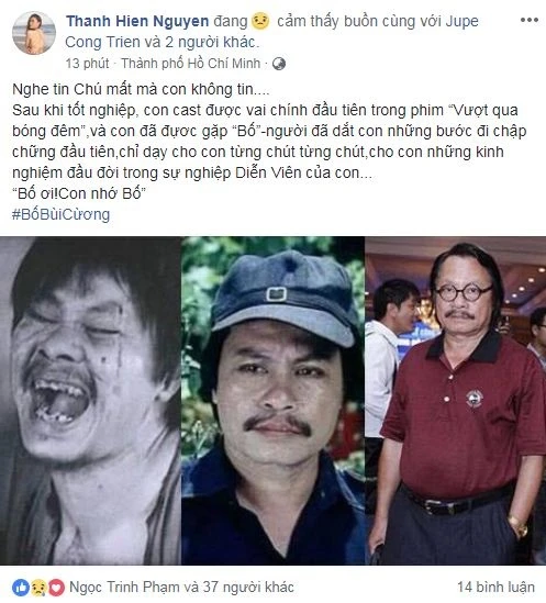 Sao Việt thương tiếc khi biết tin nghệ sĩ Bùi Cường qua đời ảnh 12