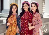 Top 3 Hoa Hậu Việt Nam hóa nàng xuân trong bộ ảnh Tết