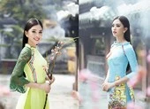 Tiểu Vy duyên dáng trong tà áo dài khoe nét xuân thì tuổi 18