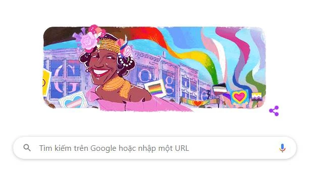Google Doodle vinh danh Marsha P.Johnson ảnh 1 Google Doodle vinh danh Marsha P.Johnson ảnh 1