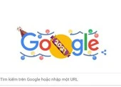 Thời khắc giao thừa New Year's Eve được xuất hiện trên Google Doodle