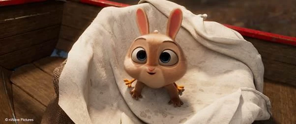 Hình ảnh chú Thỏ Gà trong phim.