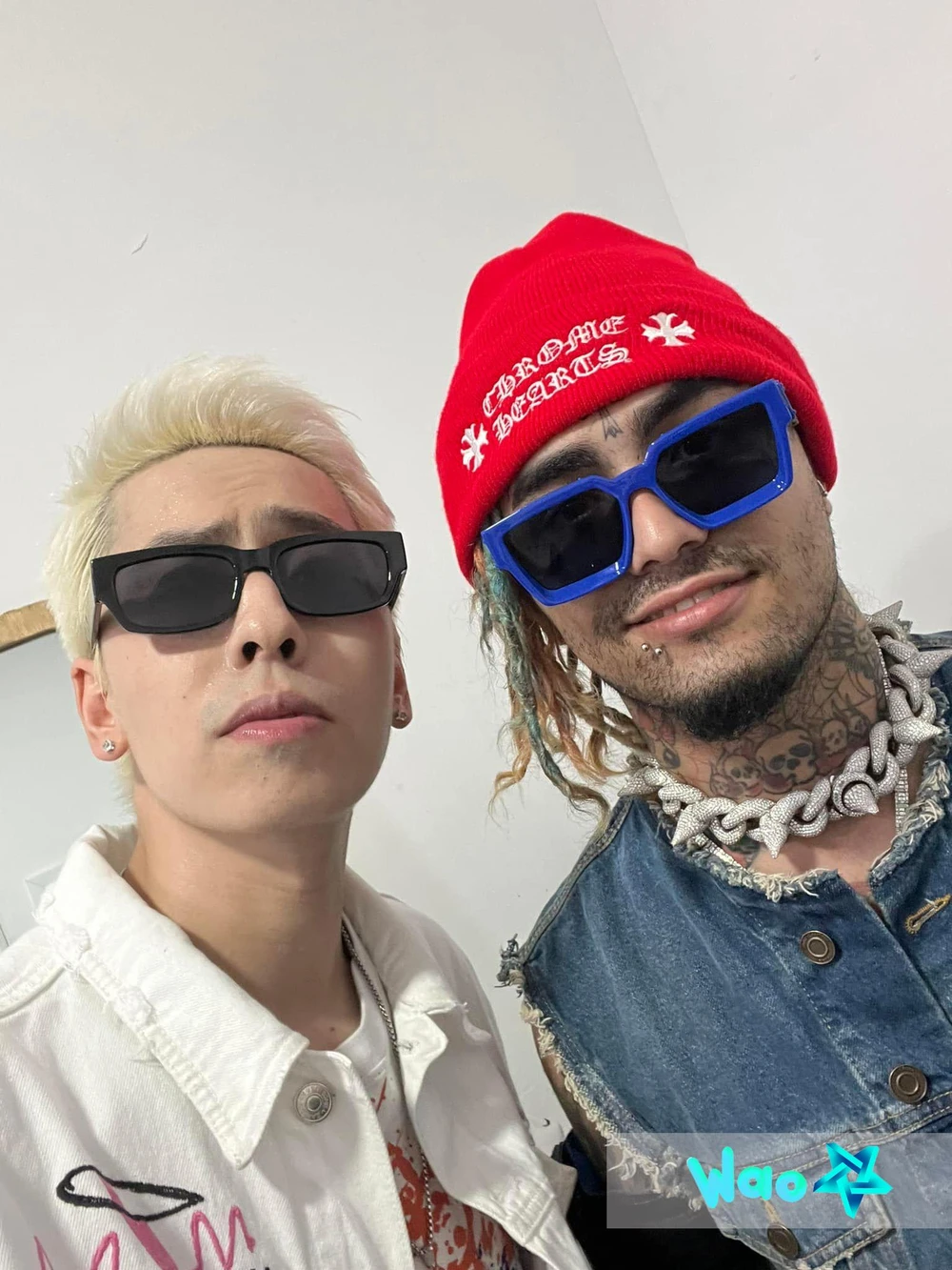 Lil Pump và Osad (trái).
