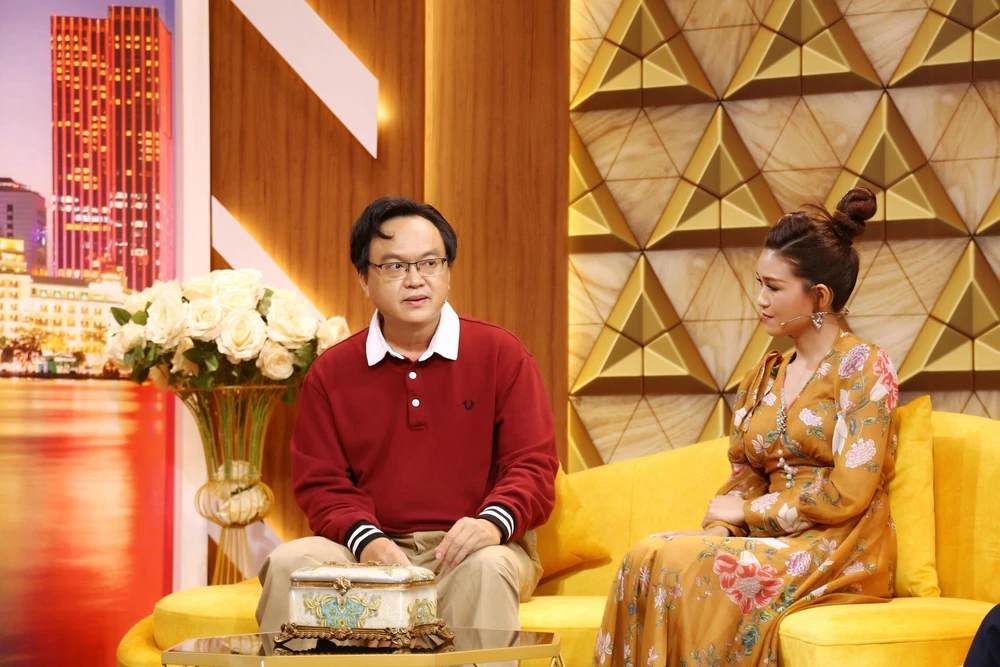 Anh Bằng và chị Hằng chia sẻ tại chương trình.