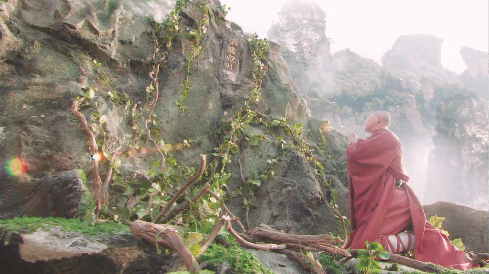 Tam Tạng quỳ lạy vái cầu cứu thần hầu. Tam Tạng quỳ lạy vái cầu cứu thần hầu.