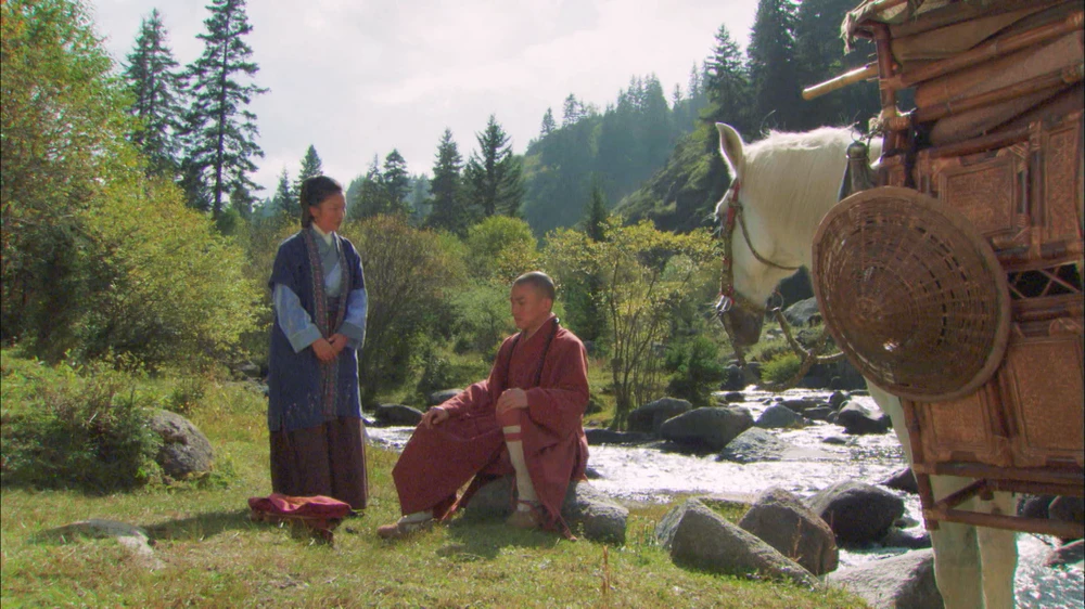 Tam Tạng gặp Bồ Tát. Tam Tạng gặp Bồ Tát.