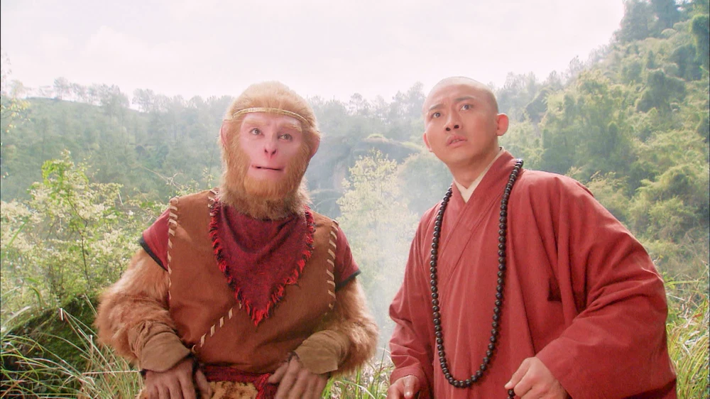 Ngộ Không theo tam tạng đi thỉnh kinh. Ngộ Không theo tam tạng đi thỉnh kinh.