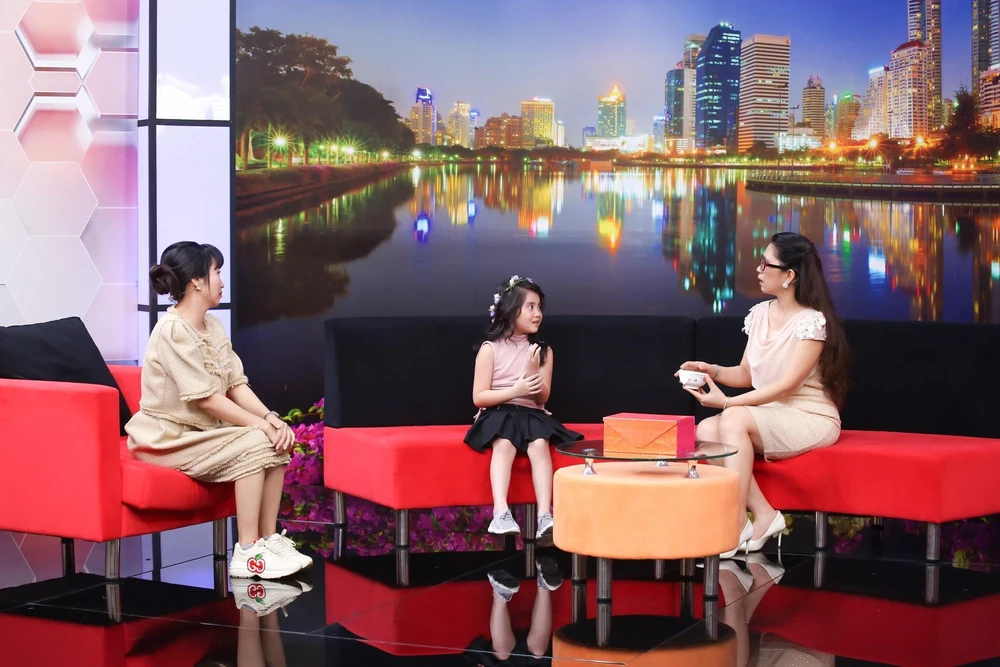 Hình ảnh bé Ngọc An chia sẻ với chương trình.