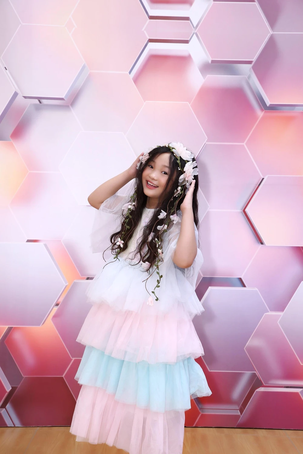 Bé Bảo Thy tại chương trình. Bé Bảo Thy tại chương trình.