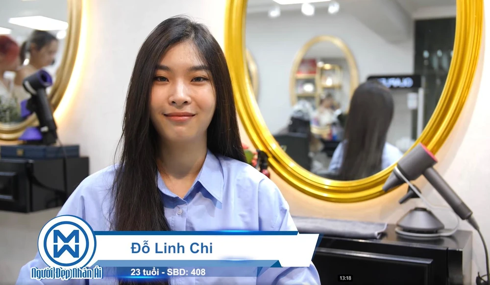 Thí sinh Đỗ Linh Chi. Thí sinh Đỗ Linh Chi.