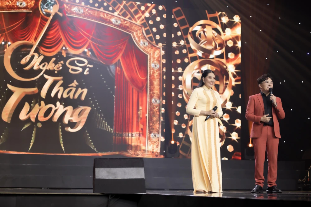 Cẩm Loan hóa thân thành NSƯT Cẩm Tiên. Ảnh: CTCC Cẩm Loan hóa thân thành NSƯT Cẩm Tiên. Ảnh: CTCC