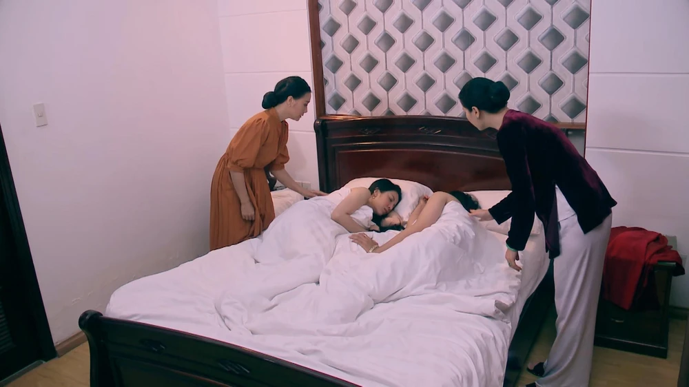 Tình cảnh được sắp đặt trước trong phim. Ảnh: SV