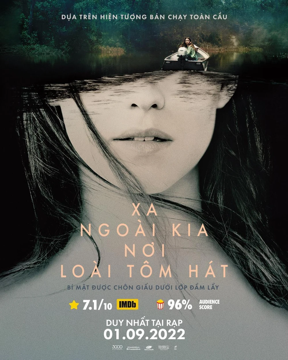 Poster bộ phim Xa ngoài kia nơi loài tôm hát. Ảnh: PHP