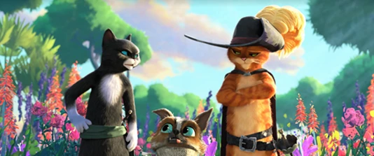 Hình ảnh chú mèo Đi hia với sự ngầu đét trong phim. Hình ảnh chú mèo Đi hia với sự ngầu đét trong phim.