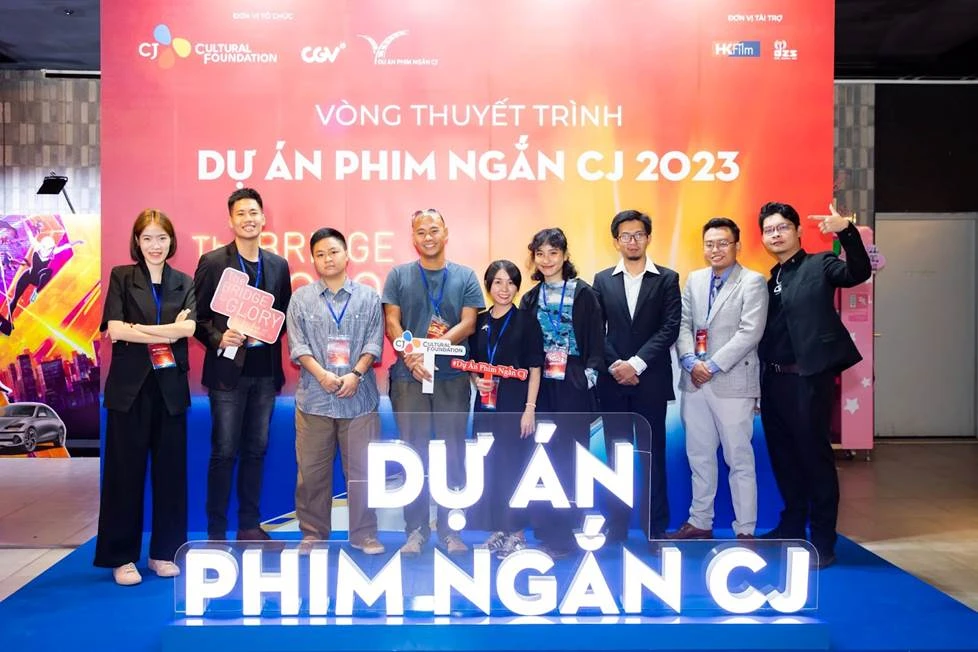 Các thí sinh tham dự vòng thi Thuyết trình Dự án phim ngắn CJ 2023. Các thí sinh tham dự vòng thi Thuyết trình Dự án phim ngắn CJ 2023.