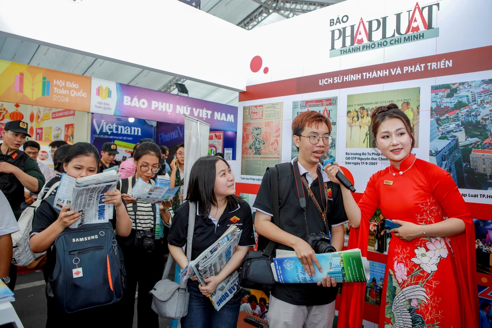 Nhiều hoạt động sôi nổi của Báo Pháp Luật TP.HCM tại Hội báo chí toàn quốc 2024