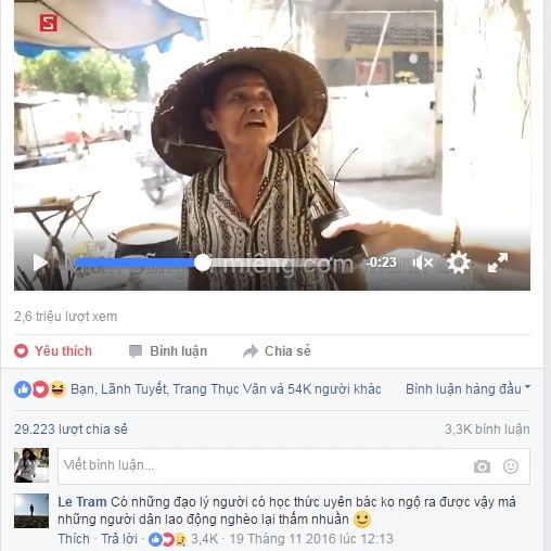 Người bán hàng rong nói về công an thu hút người xem ảnh 1